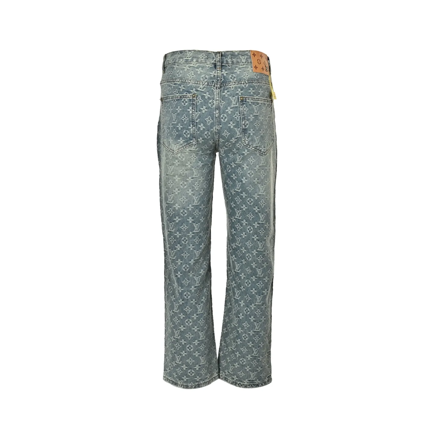 Louis Vuitton/Louis Vuitton old flower all over printed jacquard jeans